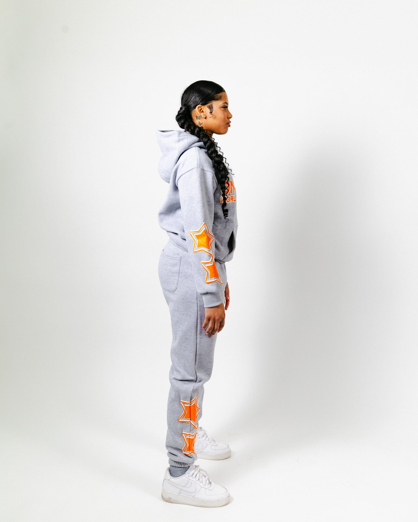 ONE OF ONE ORANGE STAR SWEATSUIT