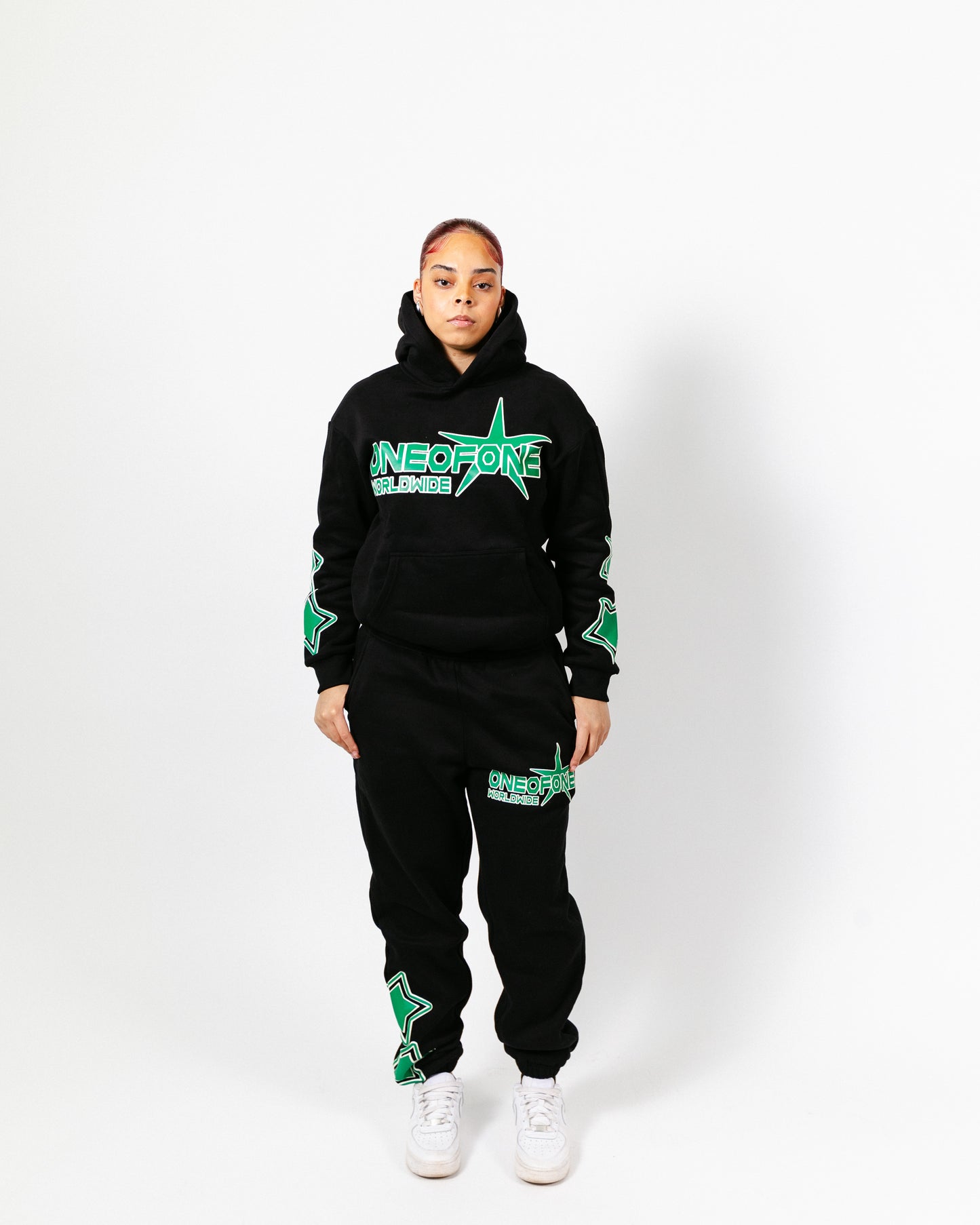 GREEN ONE OF ONE STAR SWEATSUIT