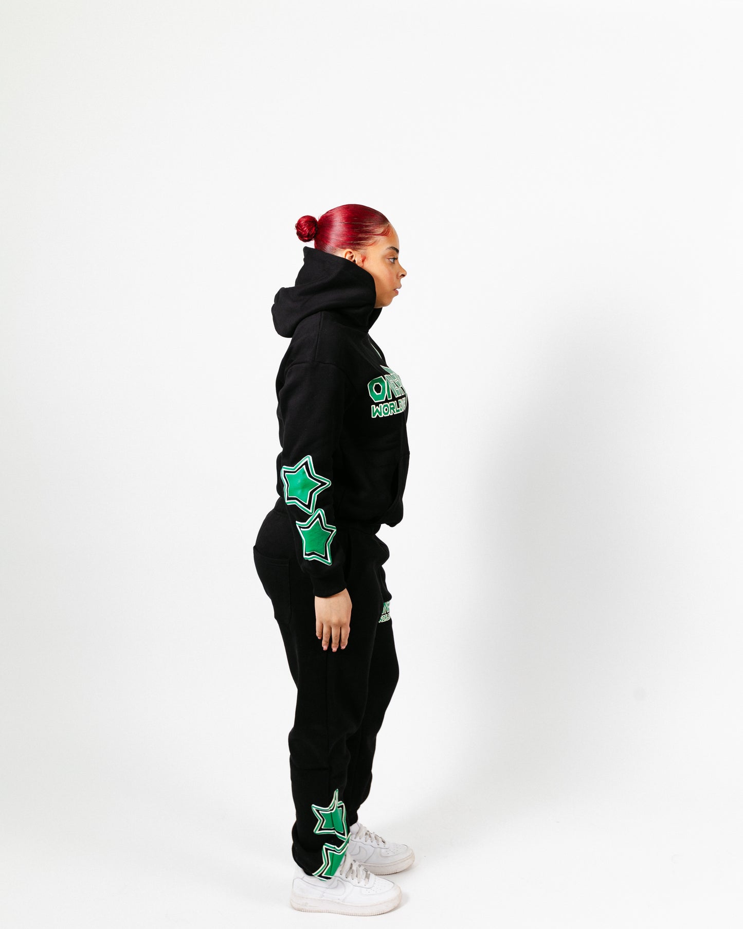 GREEN ONE OF ONE STAR SWEATSUIT